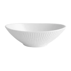 Serving Bowls^Pillivuyt Plissé bowl oval, White