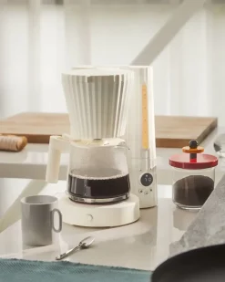 Clearance Alessi Plissé coffee maker, White