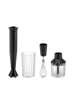 Hand Blenders^Alessi Plissé Hand blender set, Black