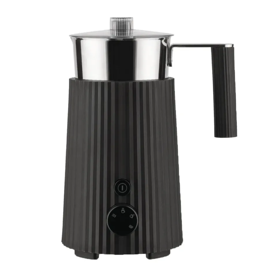 Coffee Machines^Alessi Plissé Milk Frother 35 cl, Black