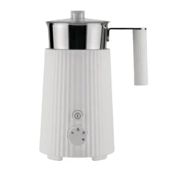 Alessi Plissé Milk Frother 35 cl, White