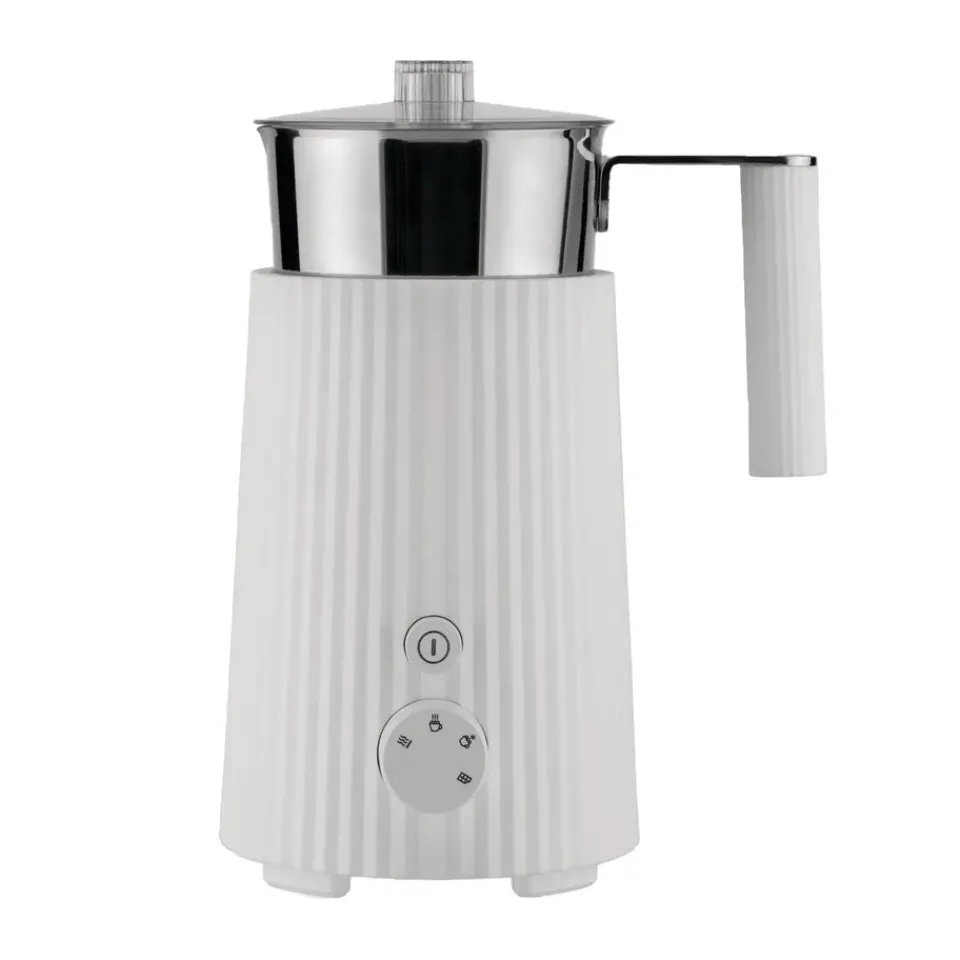 Alessi Plissé Milk Frother 35 cl, White