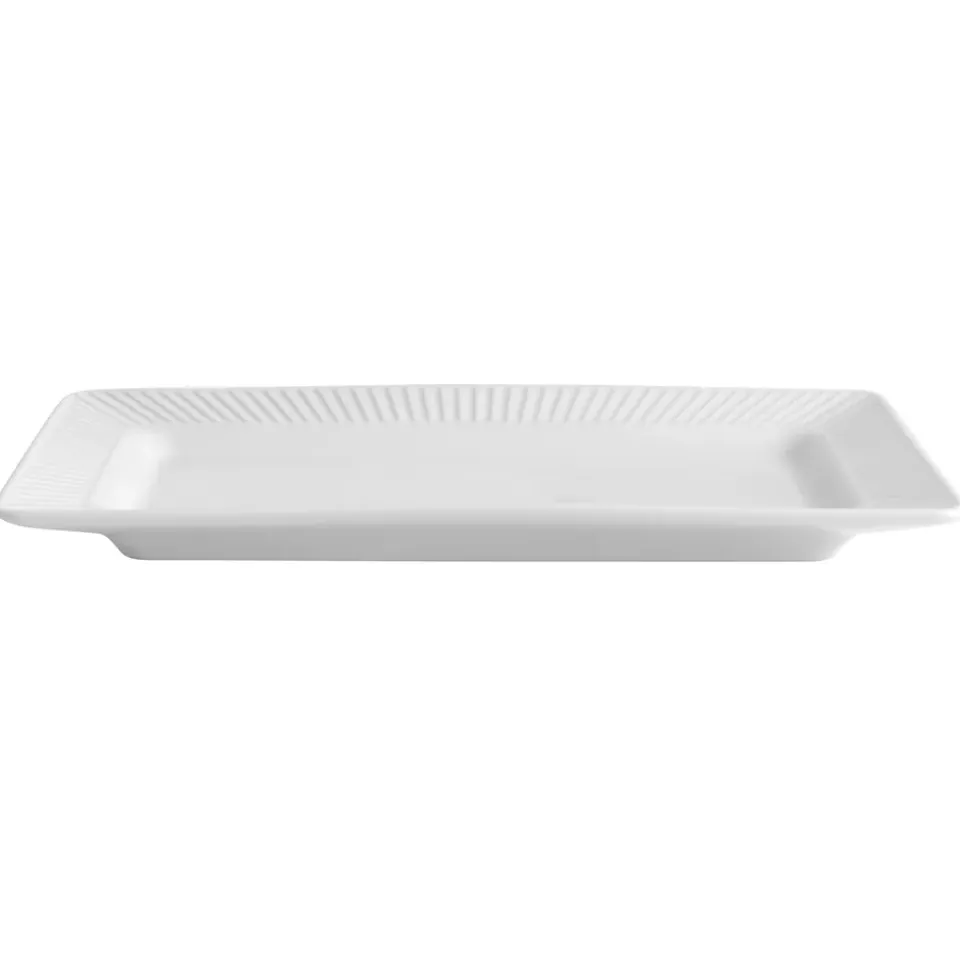 Sale Pillivuyt Plissé saucer 26x14 cm, White