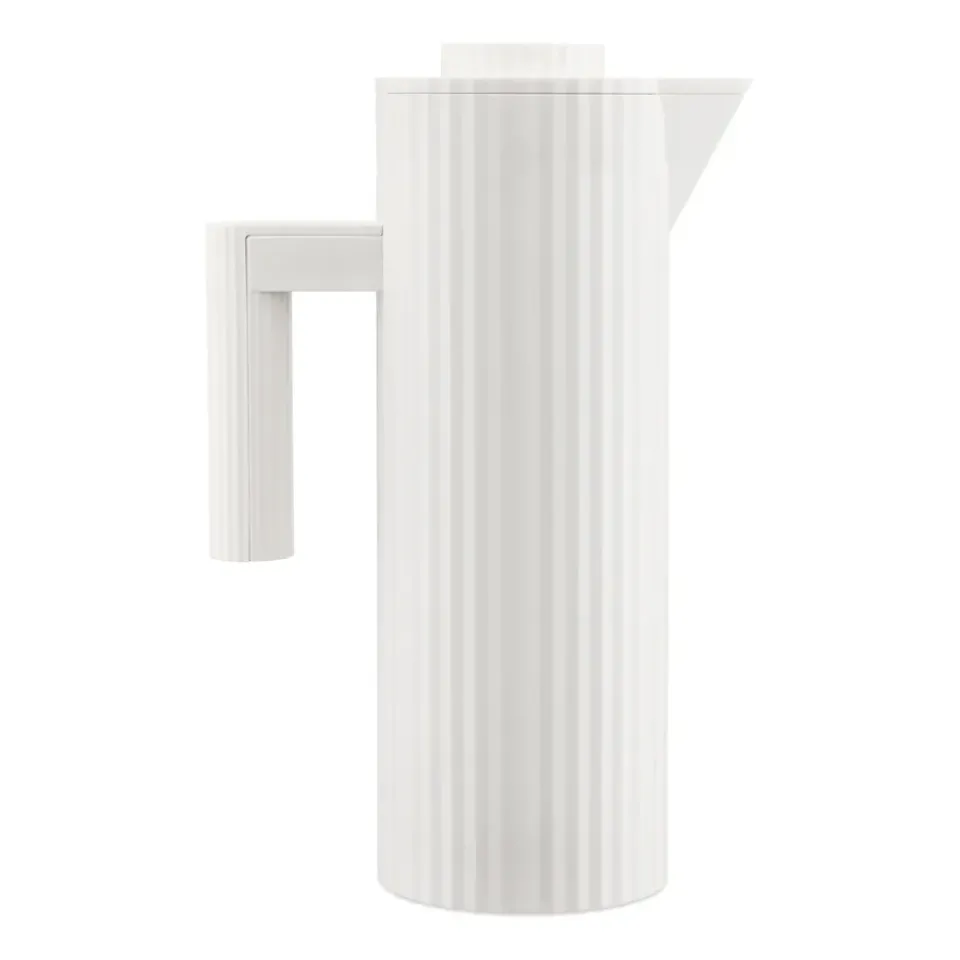 Thermoses^Alessi Plissé thermos jug 1 L, White