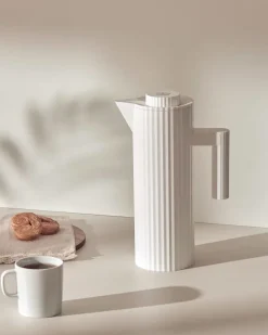Thermoses^Alessi Plissé thermos jug 1 L, White