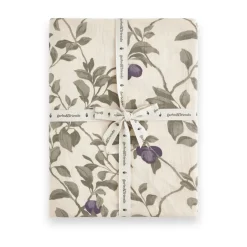 Bed Sheets^Garbo&Friends Plum Muslin fitted sheet, 180x200x30 cm Beige