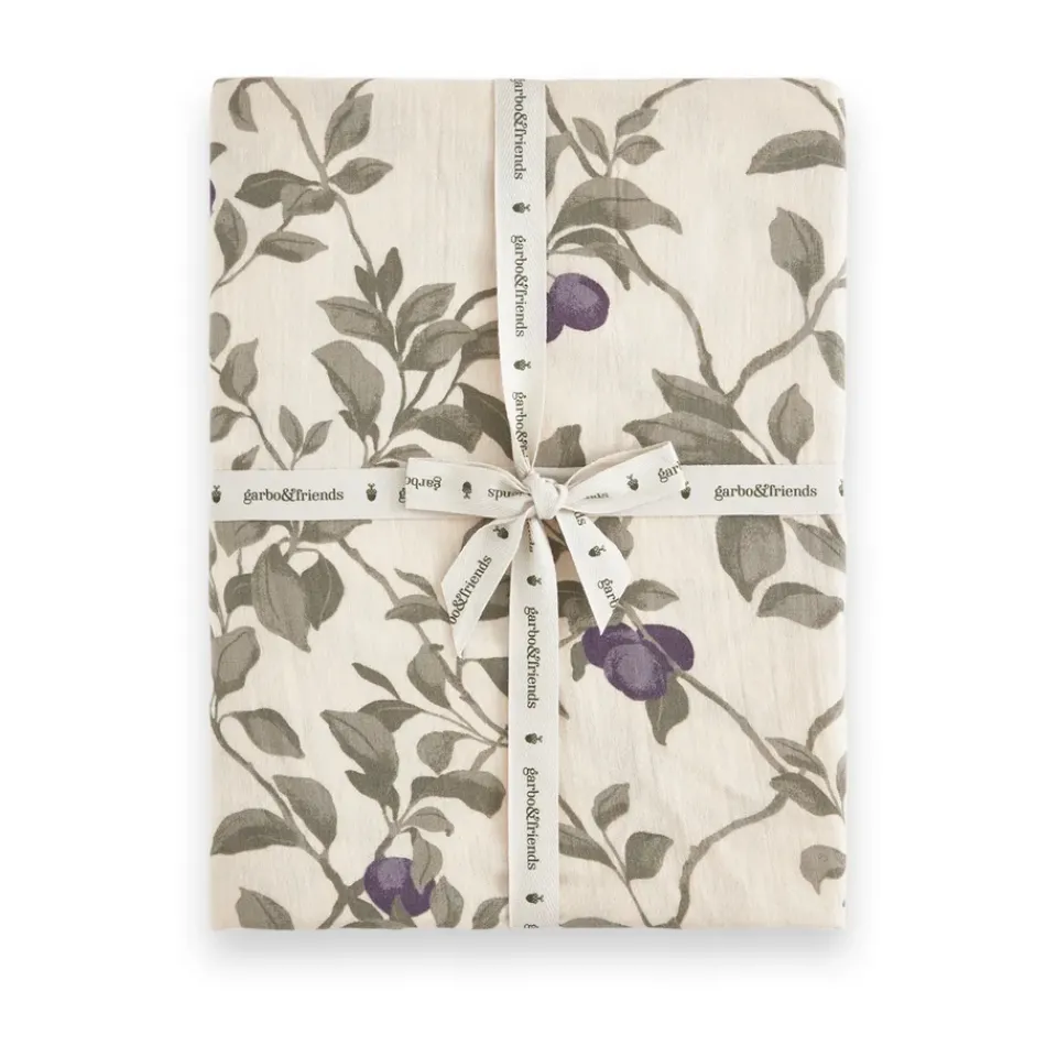 Bed Sheets^Garbo&Friends Plum Muslin fitted sheet, 180x200x30 cm Beige