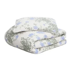 Hot Garbo&Friends Plumbago Muslin bed set junior, 100x130 cm/35x55 cm Blue
