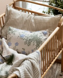 Hot Garbo&Friends Plumbago Muslin bed set junior, 100x130 cm/35x55 cm Blue