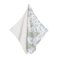 Best Garbo&Friends Plumbago Muslin small blanket 2 pieces, 60x60 cm Blue