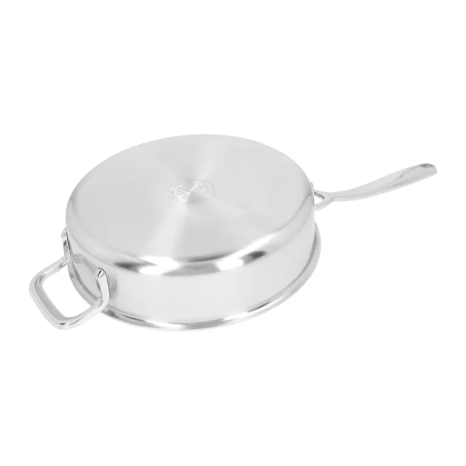 Best Demeyere 5-Plus deep frying pan with lid stainless steel, Ø24 cm Silver-coloured