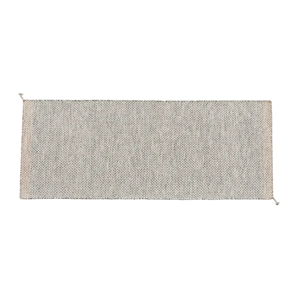 Clearance Muuto Ply rug 80x200 cm, Black-white BlackWhite