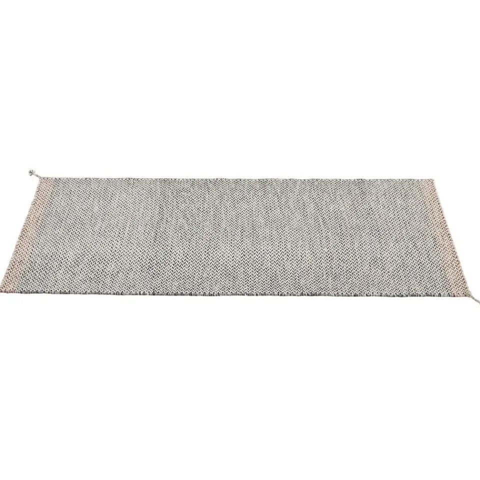 Outlet Muuto Ply wool rug 80x200 cm, Black- White