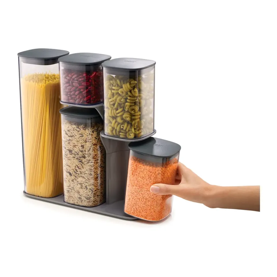 Clearance Joseph Joseph Podium storage jar 5 pieces, Grey