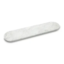 Trays^Northern Podium tray 65 cm, Mixed marble White