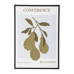 Best Bloomingville Poire poster with frame 52x72 cm, Poire- pine Black