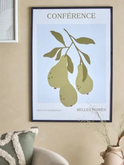 Best Bloomingville Poire poster with frame 52x72 cm, Poire- pine Black