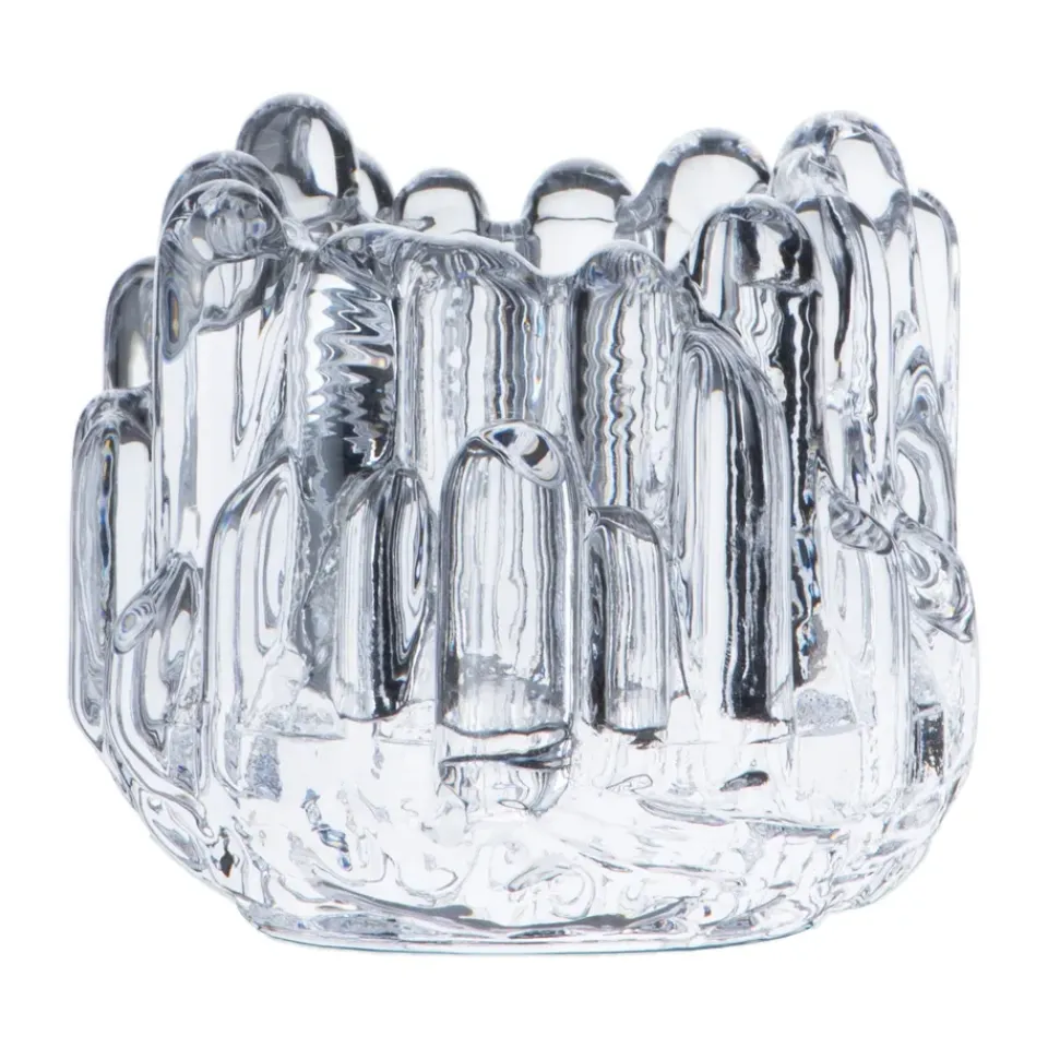 Best Kosta Boda Polar candle holder 86 mm, Clear Transparent