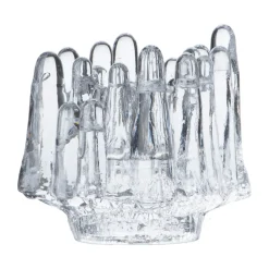 Tea Light Holders, Lanterns & Candle Dishes^Kosta Boda Polar candle holder 112 mm, Clear Transparent