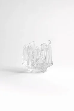 Tea Light Holders, Lanterns & Candle Dishes^Kosta Boda Polar candle holder 112 mm, Clear Transparent