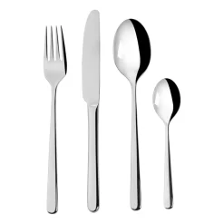 Best Scandi Living Polar cutlery 24 pieces, Stainless steel Silver-coloured