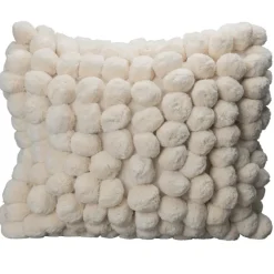 Cushions^Byon Pom Pom cushion 45x45 cm, Off White