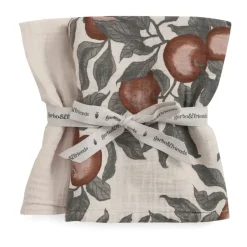 Baby Blankets|Cotton Blankets & Throws^Garbo&Friends Pomme Muslin small blanket 2 pieces, 60x60 cm Beige