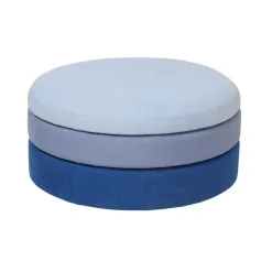 Outlet Broste Copenhagen Pond pouffe 30 cm, shades Blue