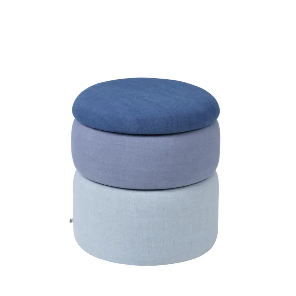Sitting Poufs^Broste Copenhagen Pond pouffe 42 cm, shades Blue