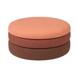 Sitting Poufs^Broste Copenhagen Pond pouffe 30 cm, Rusty shades RedBrownOrange