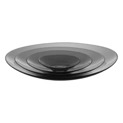 Outlet Orrefors Pond saucer gift set, grey GreyTransparent