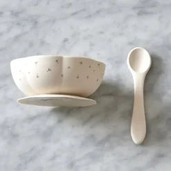 Children's Tableware|Table Settings & Starter Sets^Jack o Juno Poppy in Bloom 2 pieces, Poppy Print White