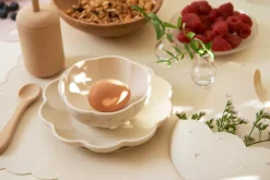 Children's Tableware|Table Settings & Starter Sets^Jack o Juno Poppy in Bloom 2 pieces, Poppy Print White