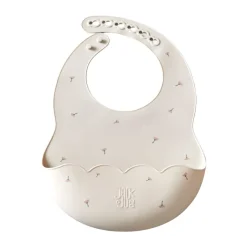 Bibs^Jack o Juno Poppy in Bloom bib, Poppy Print White