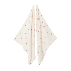 Discount Garbo&Friends Poppy Muslin blanket 2 pieces, 60x60 cm Red
