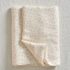 Hot Jack o Juno Poppy muslin blanket 120x120 cm, Poppy in Bloom White
