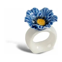 New Byon Poppy napkin ring 2-pack, Blue