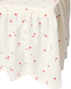 Hot Garbo&Friends Poppy Seersucker bed skirt, 160x200x53 cm Red