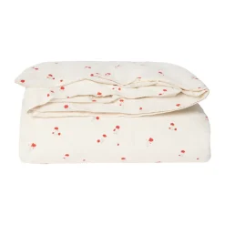 Clearance Garbo&Friends Poppy Seersucker junior bedding set, 100x130 cm/35x55 cm Red