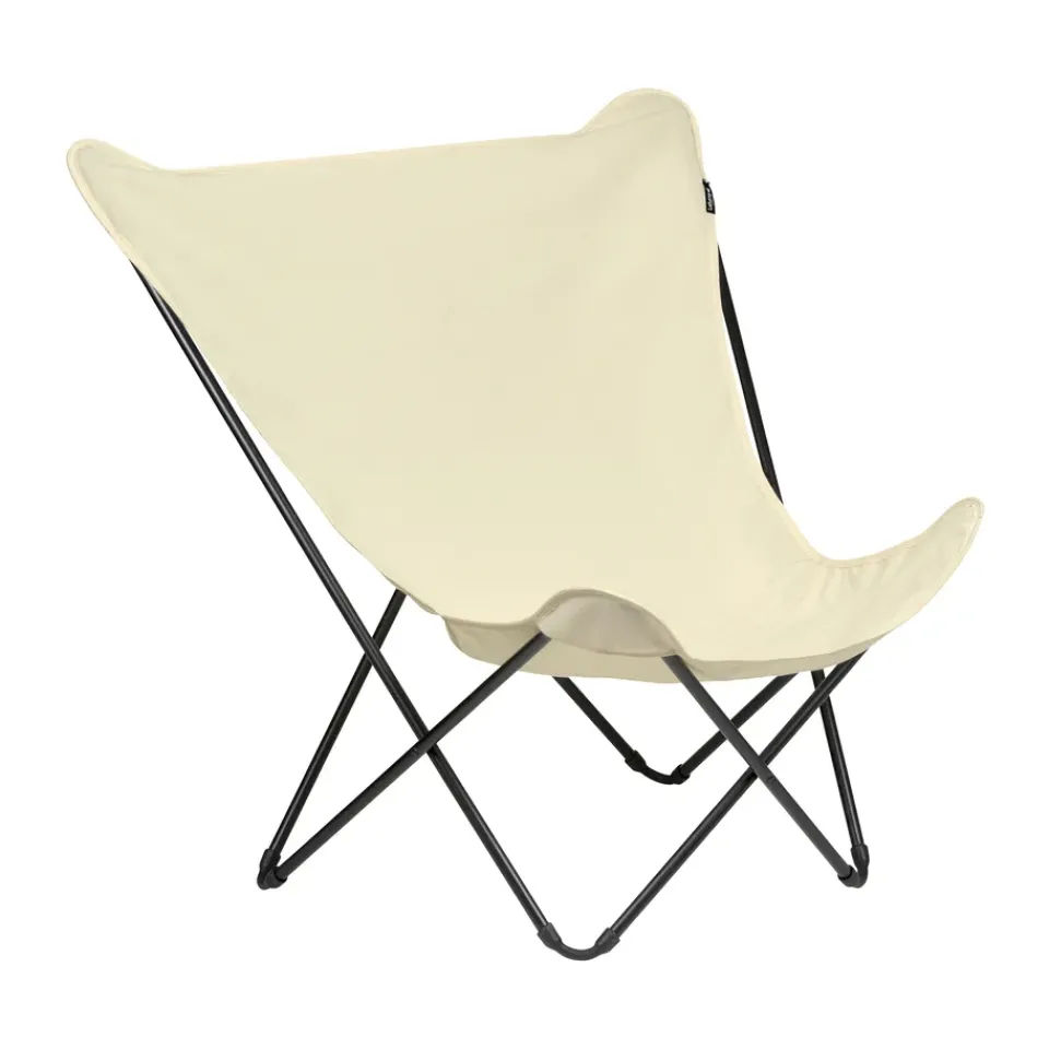 Online Lafuma Popup XL Seville sun lounger, Ecru/ White