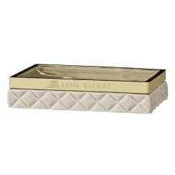 Hot Lene Bjerre Portia soap dish, camel-gold Beige