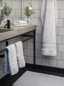 Outlet Mille Notti Portofino bathroom rug , Light , 60x90 cm Grey