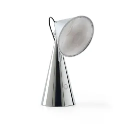 New Tom Dixon Pose Portable LED table lamp, Silver Silver-coloured