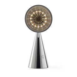 New Tom Dixon Pose Portable LED table lamp, Silver Silver-coloured