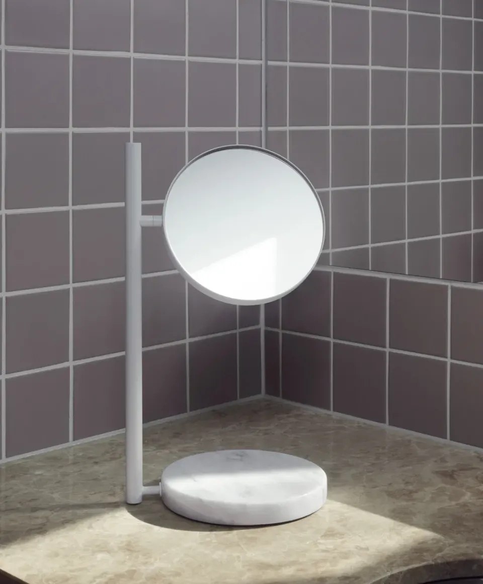 Table Mirrors^Normann Copenhagen Pose table mirror double-sided, White