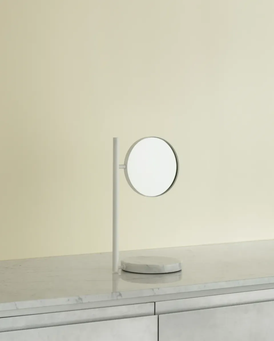 Table Mirrors^Normann Copenhagen Pose table mirror double-sided, White
