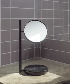 Online Normann Copenhagen Pose table mirror double-sided, Black