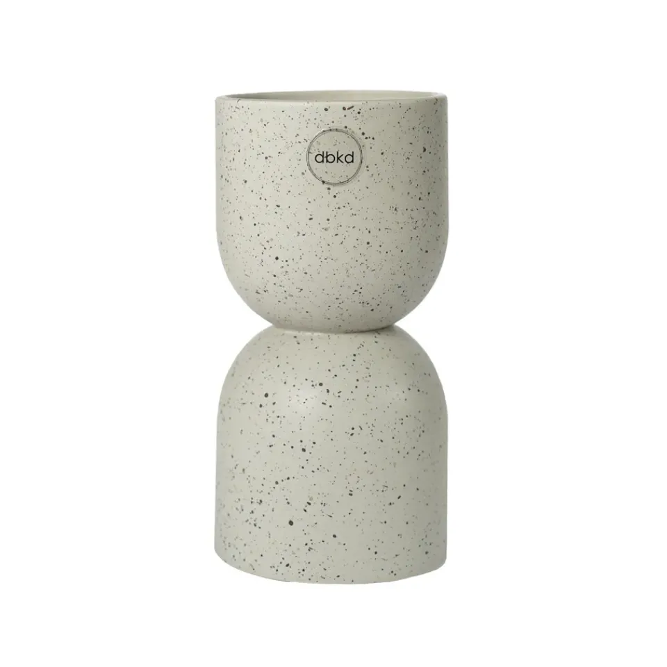 Candle Holders^DBKD Post candle sticks 16 cm, mole dot Beige