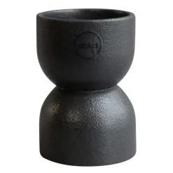 Tea Light Holders, Lanterns & Candle Dishes^DBKD Post tea light holder, Cast iron Black