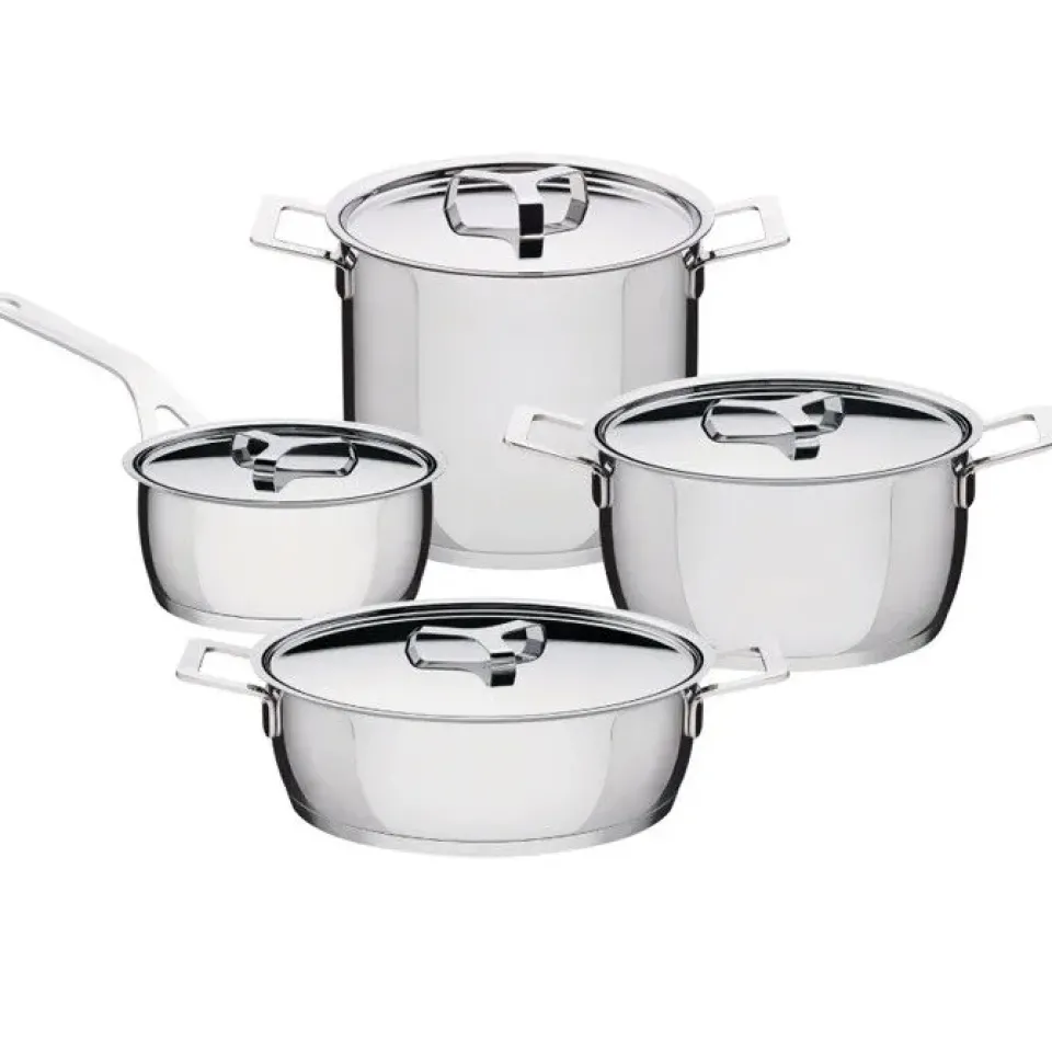 Sale Alessi Pots&Pans sauce pan, 4 pieces Silver-coloured